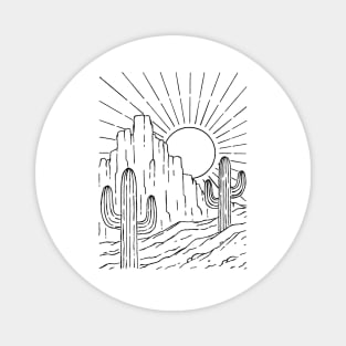 Desert Sun Magnet